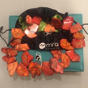 NWT Orange Agate Mirai Jewellery Necklace ❣️HP❣️